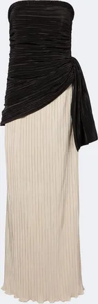 SIMKHAI Laia pliss&eacute; bustier dress