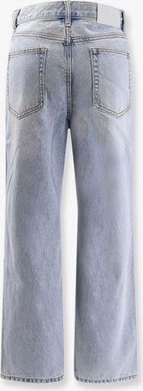 Dunst Womens Relaxed Flared Jeans Blue Cotton