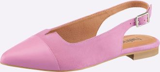 Heine Ballerina HEINE, Damen, Gr. 38, rose, Glattleder, Leder, Schuhe Ballerina