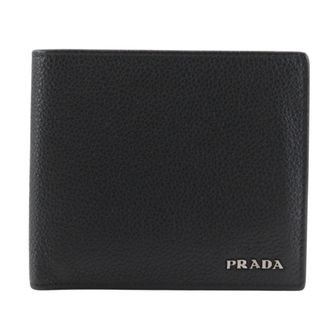 Prada Black Nero Leather Bill Wallet (Bi-Fold) (Pre-Owned)