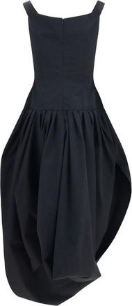 Magda Butrym Corset Bodice Pleated Dress - Black