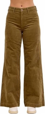 Judy Blue High Waisted Retro Wide Leg Pant In Olive