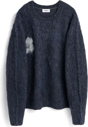 Soulland Frank Crewneck Sweater - Heren - Ronde hals truien - Zwart - M/L - Wol - Truien & Vesten