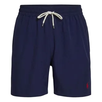 Polo Ralph Lauren Beachwear, male, Blue, Size: L Classic-Fit Swim Shorts