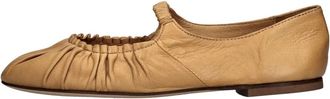 Lorena Paggi Lorena Paggi, Schoenen, Dames, Beige, 37 EU, Leer, Ballerina Schoenen