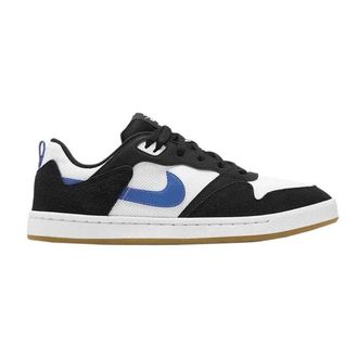 Nike Heren SB Alleyoop Suede Trainers (Zwart/Wit/Blauw)