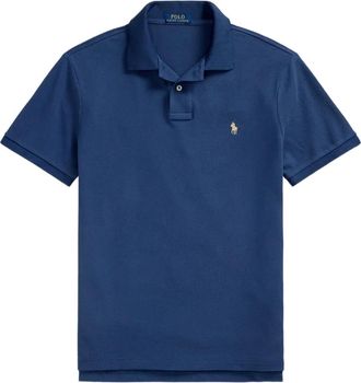 Polo Ralph Lauren Polo in cotone con logo ricamato - Blu