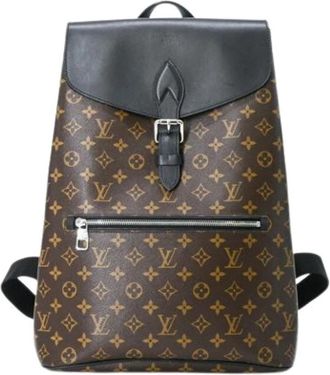 Louis Vuitton Pre-owned Monogram Rugzak - Dames - Vintage Rugzakken - Bruin - ONE Size - Leer - Vintage