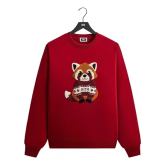 Kith Kithmas 2025 Red Panda Nelson Crewneck Allure KHM034422-620