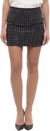 Max Mara Black Embellished Mini Skirt