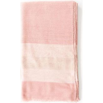 Studio Variously Soft Handwoven Merino Throw in Salmon Rose at Nordstrom