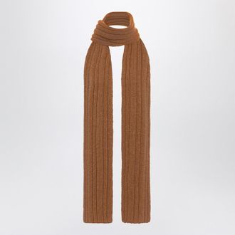 The Row Amios Scarf In Brown Wool