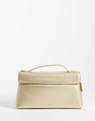 JW PEI Thea - Borsa con manico superiore color oro pallido