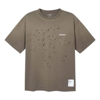 SATISFY MothTech Small Logo T-Shirt Sun Bleached Falcon 11006-91E02