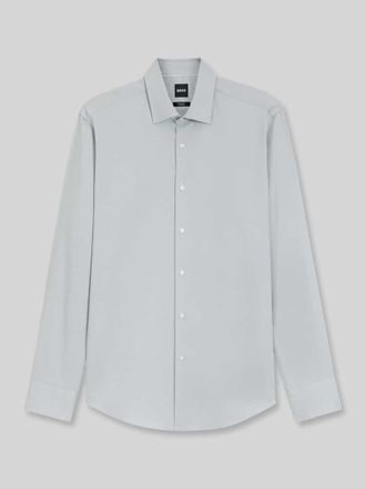 HUGO BOSS Regular Fit Businesshemd aus Baumwoll-Mix in Gruen, Gr&ouml;&szlig;e 39