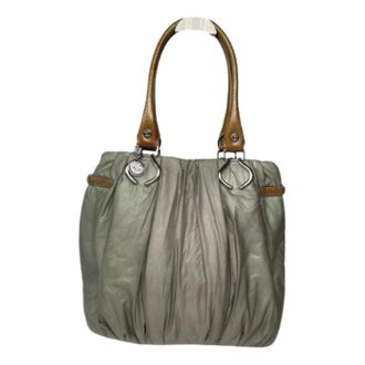 Celine Pre-owned Leren Handtas - Dames - Pre-owned - Grijs - Maat: ONE Size Leer