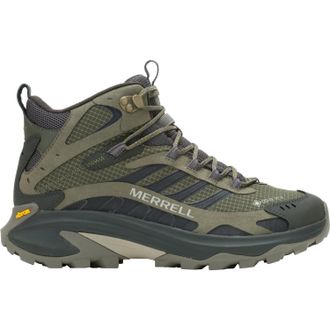 Merrell Mens Moab Speed 2 Mid GORE-TEX Hiking Boots Green 10.5