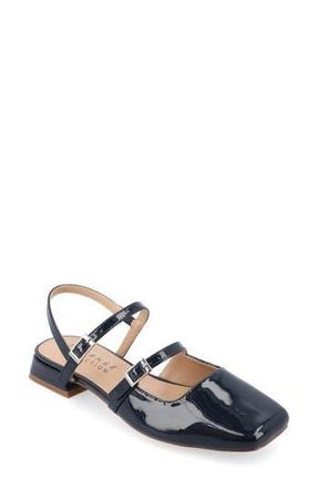 Journee Collection Gretchenn Slingback Mary Jane Pump in Navy at Nordstrom Rack, Size 6.5