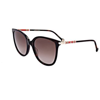 Carolina Herrera Womens Havana 55mm Sunglasses