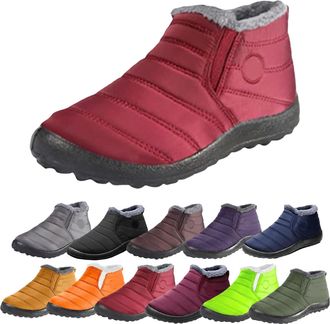 Generic Winter Boots For Women uk Womens Waterproof Orthopedic Warm Boots, Winter Slip On Shoes for Women Men Snow Boots, Anti-Slip Fur Lined