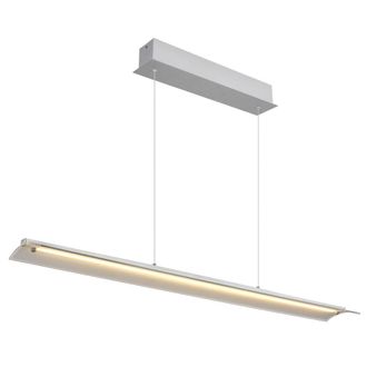 Netlighting Muriella Bar Pendant Aluminium Glass Shade LED 3000K in Grey