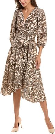 DKNY Faux Wrap Midi Dress
