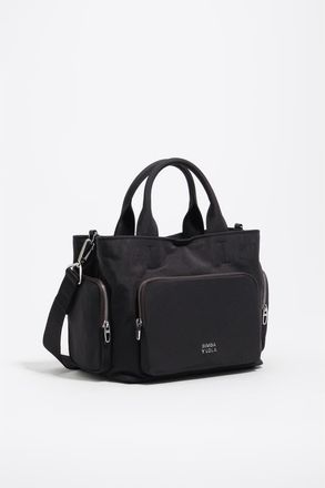 Bimba & Lola Nylon Pocket Bag in Graphite at Nordstrom