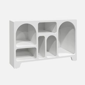 Sweeek Aparador De 6 Compartimentos Con Efecto Madera, 120cm