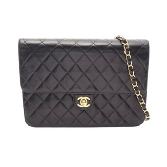 Chanel Pre-owned Vintage Schoudertas - Dames - Pre-owned - Zwart - Maat: ONE Size Leer