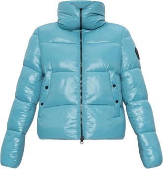 Save The Duck Ge&iuml;soleerde jas Isla - Dames - Winterjassen - Blauw - XL - Leer - Jassen