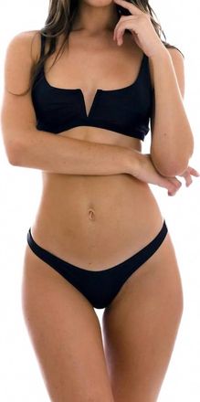 Rio de Sol Preto Bikini Top In Blue