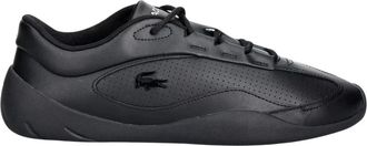 Lacoste Net Lage Leren Sneakers - Heren - Sneakers - Zwart - 41 EU - Leer - Schoenen