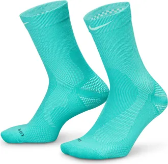 Nike Unisex Running Lightweight Crew Socks (1 Pair) in Green | HV6919-300