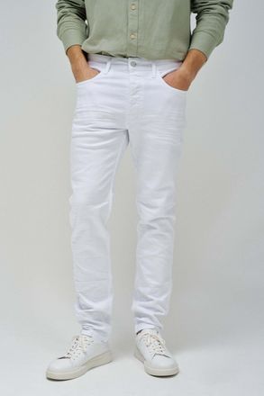 Salsa Slim-fit-Jeans SALSA Salsa Jeans Jeans Slim Twill Jeans, Herren, Gr. 33, L&auml;nge 32, weiss (wei&szlig;), Obermaterial: 99% Baumwolle CO. 1% Elasthan EL., Jean