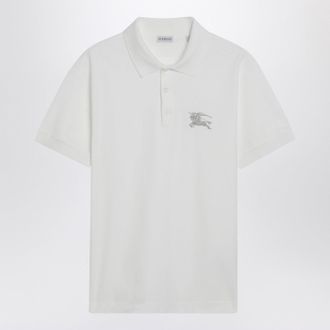Burberry Wei&szlig;es Burberry-Poloshirt aus Baumwolle