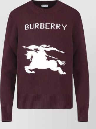 Burberry cashmere wool ribbed crewneck jumper