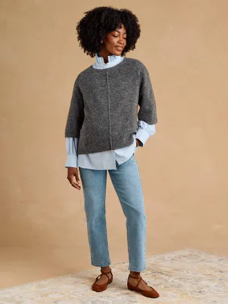 Envie de Fraise Umstandsjeans Mom-Fit blue stone