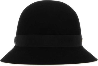 Helen Kaminski Black Felt Ella Conscious Bucket Hat