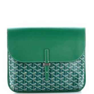 Goyard Coursier Messenger Bag Coated Canvas and Leather
