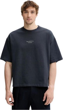 Barena Camicia Mola T-shirt - Heren - T-shirts - Zwart - 2XL - Katoen - Tops