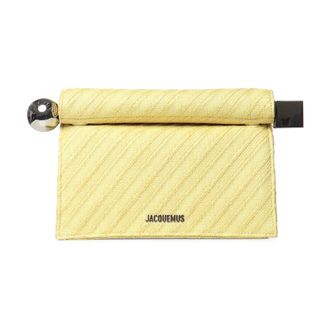 Jacquemus Clutches, female, Yellow, Size: ONE SIZE Rond Carr&eacute; Clutch