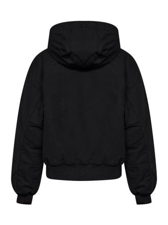 Carhartt Work in Progress Womens Hooded Jacket Og Active Black Bomber