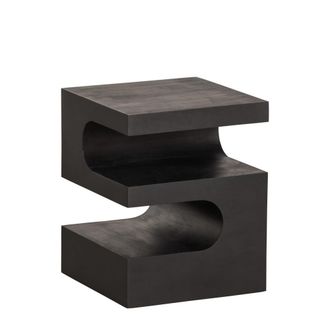 Woood Mesa auxiliar de madera de mango negro