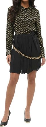 Balenciaga Black Pleated Mini Skirt
