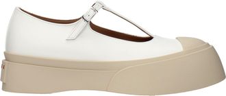 Marni Leather Slip-On Womens Loafers