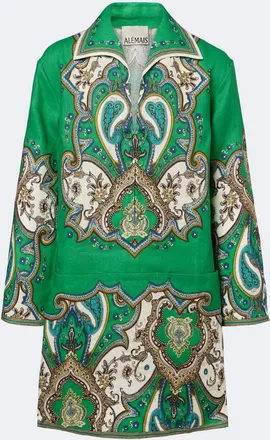 Alemais Al&eacute;mais Porter printed linen minidress