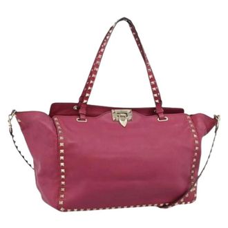 Valentino Pre-owned Vintage Tote Bag - Dames - Pre-owned - Roze - Maat: ONE Size Leer