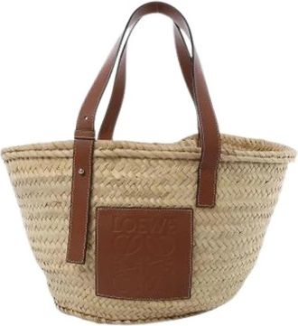 Loewe Pre-owned Basket Large Handbag - Dames - Vintage Shopper - Beige - ONE Size - Vintage