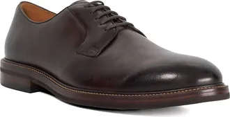 Dune London Mens Siril - Leather Gibson Shoes - Brown - Size UK 10