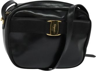 Ferragamo Vala Shoulder Bag Leather Leather Shoulder Bag Bag (Pre-Owned)